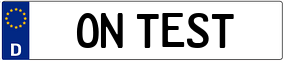 Truck License Plate